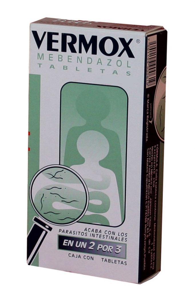 how to drink vermox 500mg